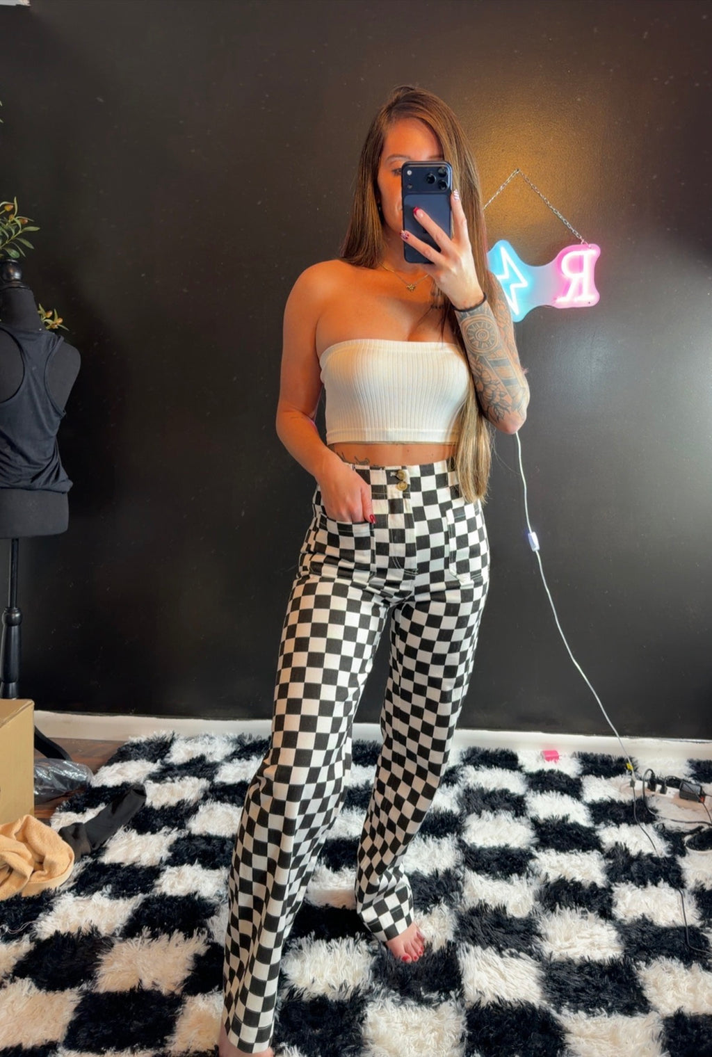 Outlaw Checked Pants