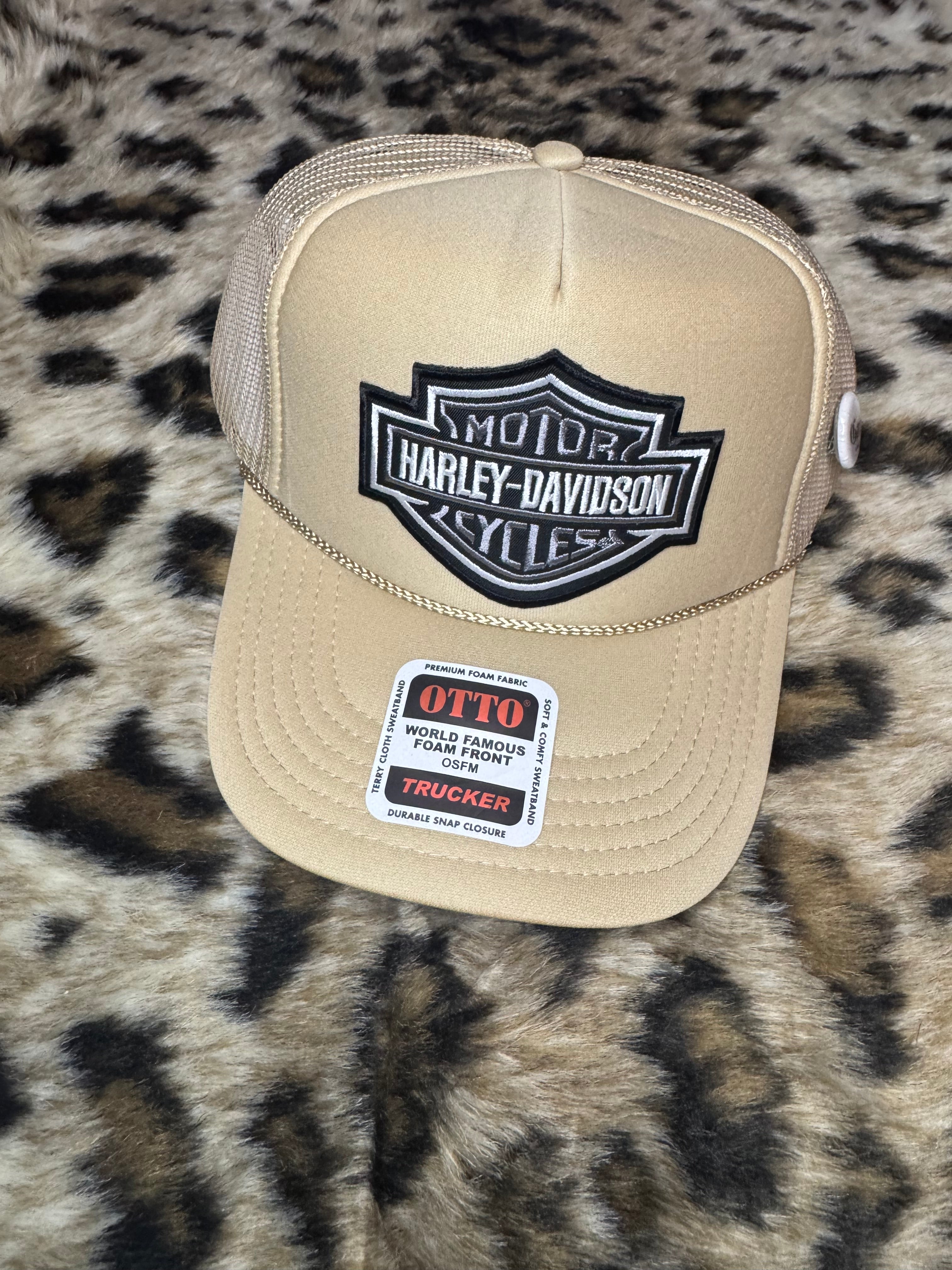 Beige H-D Hat