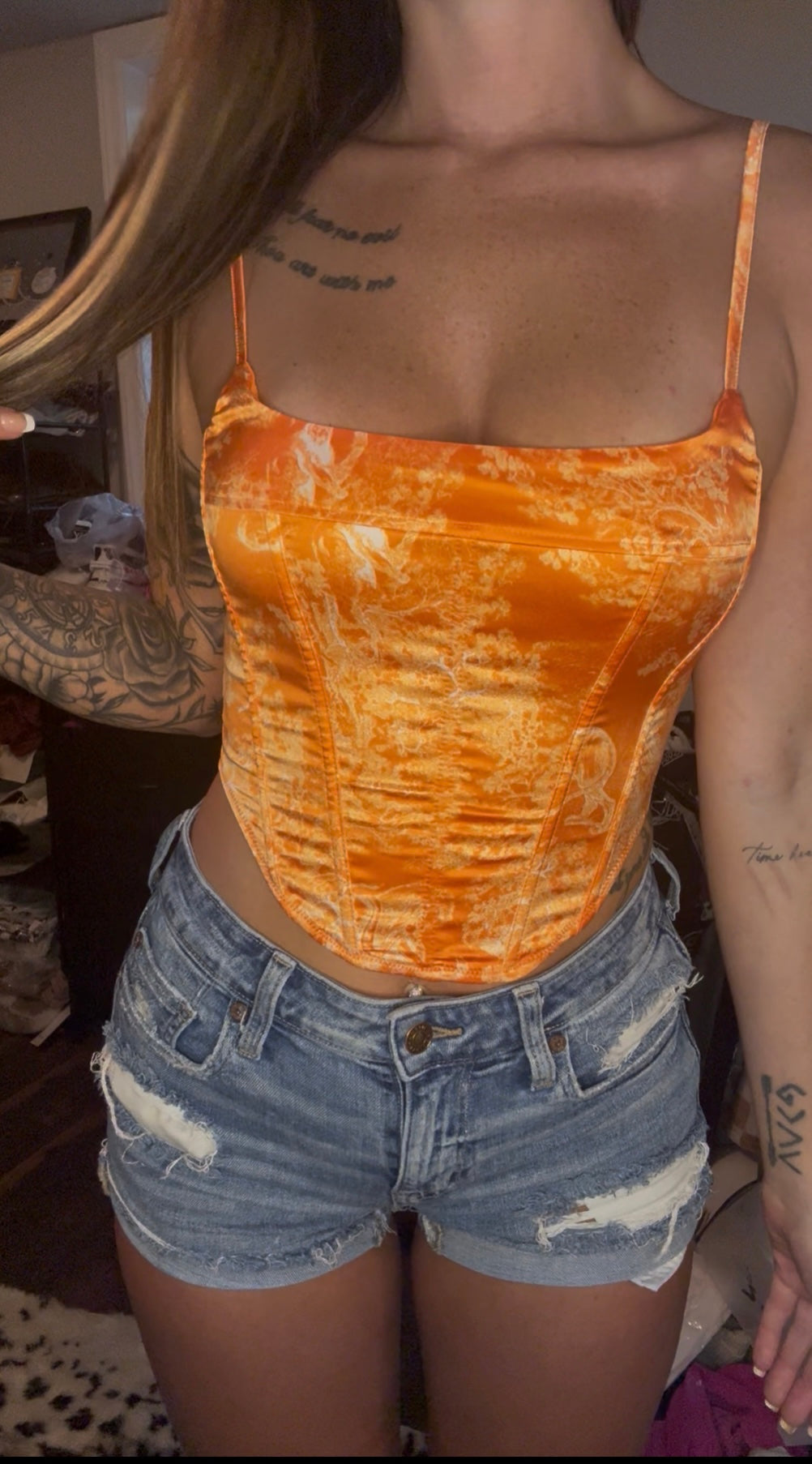 Orange Corset
