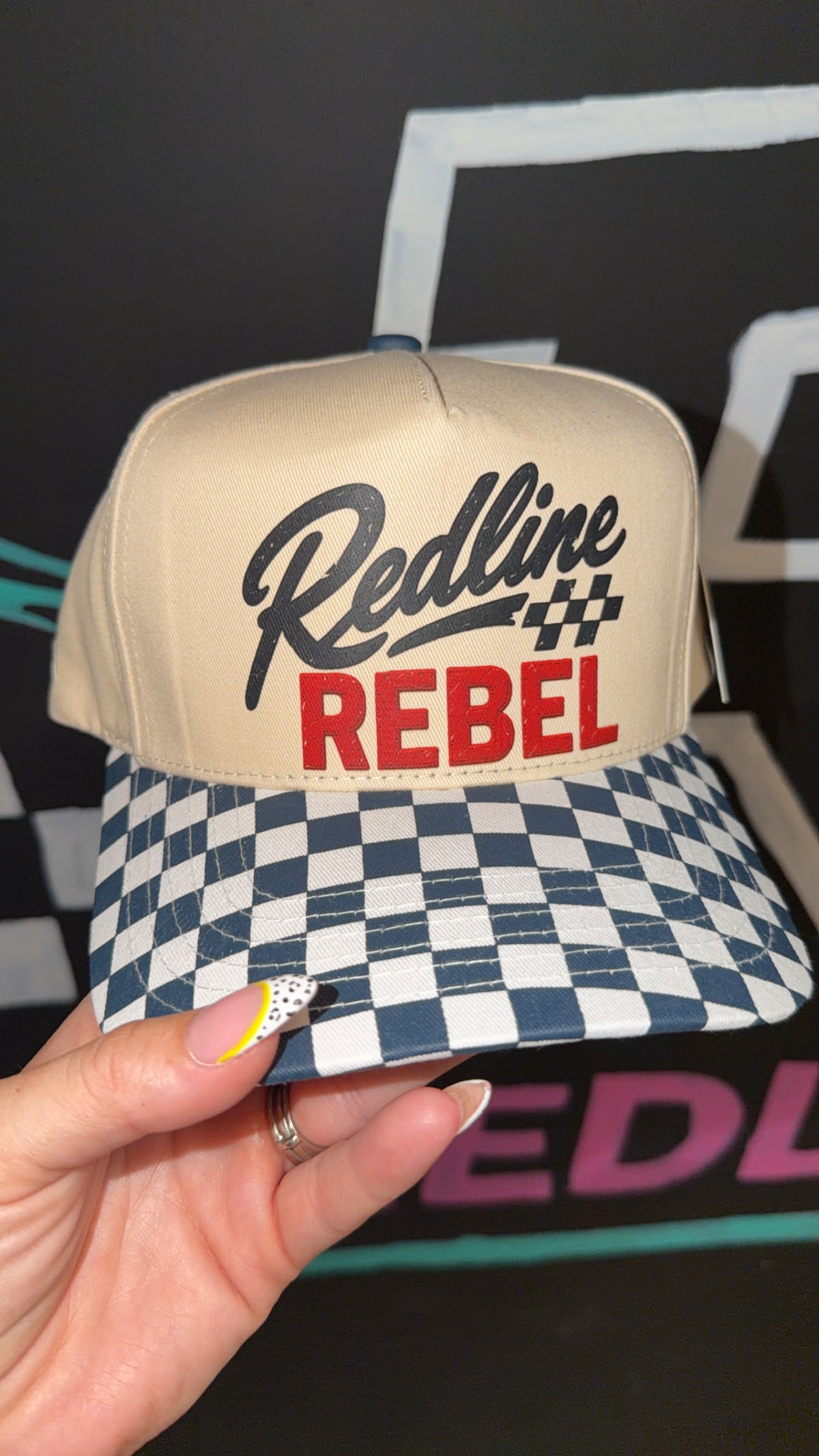 Checkered Rebel SnapBack