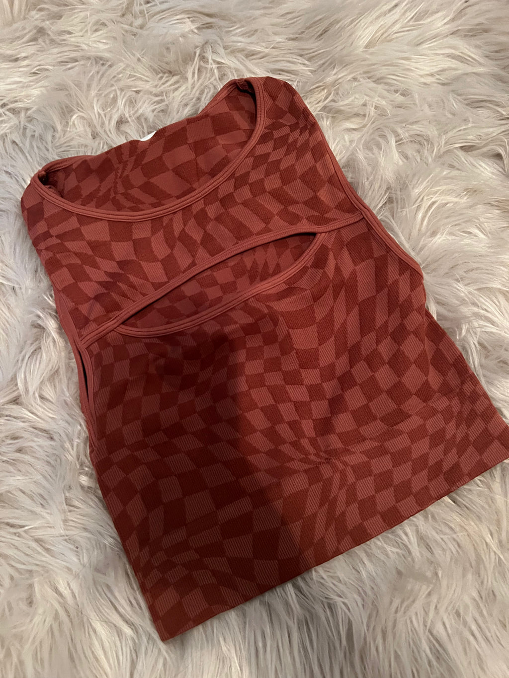 Mahogany Checkered Top