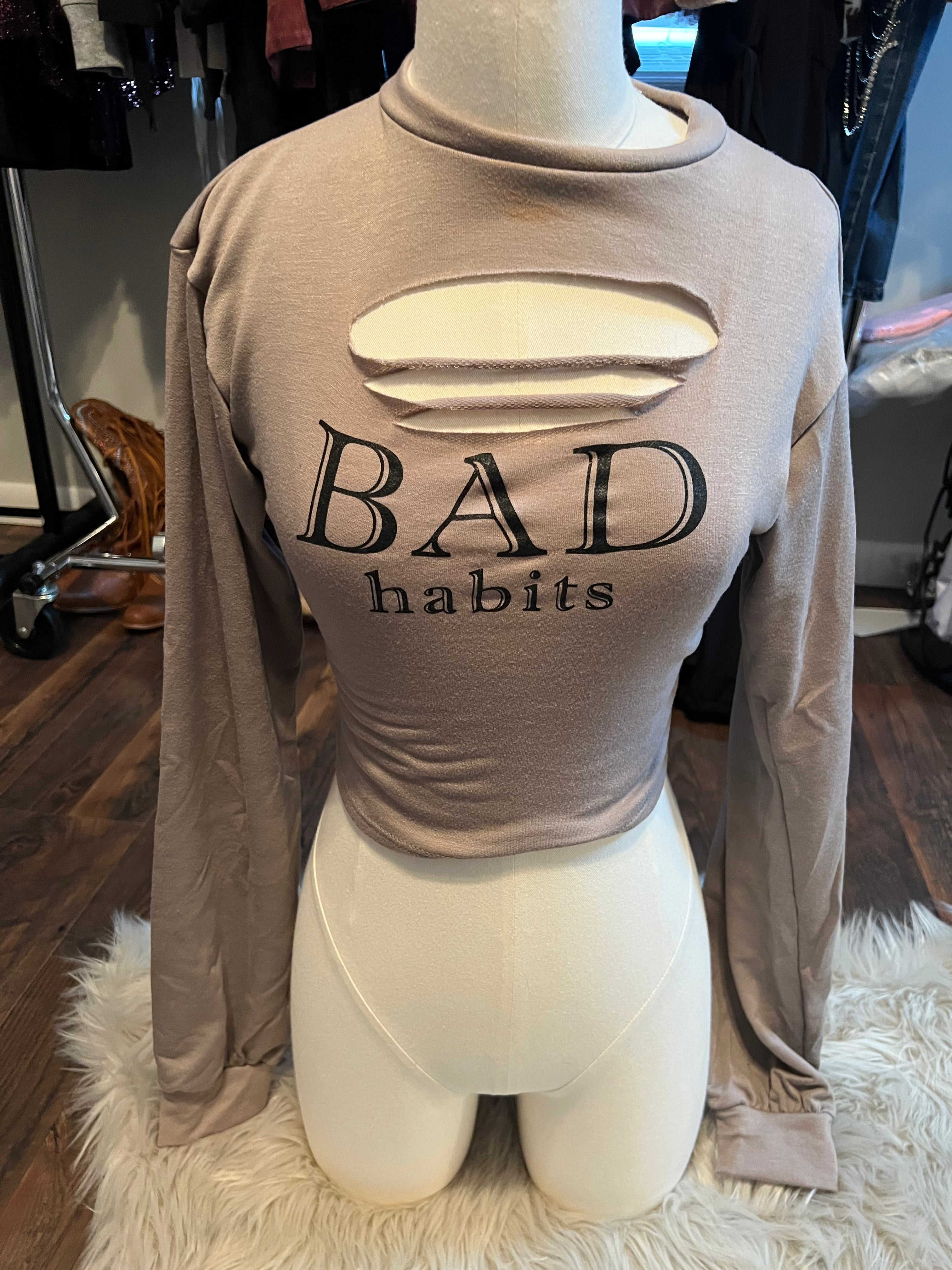 Bad Habits Crop Top